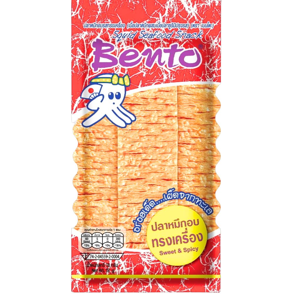 Bento Squid Seafood Snack Sweet & Spicy Bento Squid Seafood Snack Sweet & Spicy